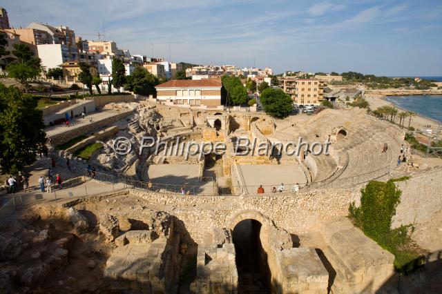 espagne catalogne 28.jpg - Ruines de l'amphithéâtre de TarragoneCatalogne, Espagne